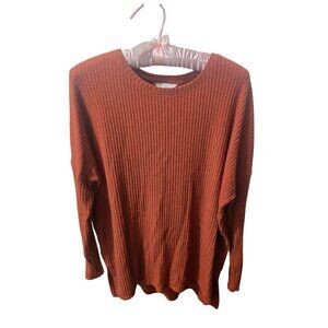 Time and Tru Women's High Low Long Sleeve Knit, Size Medium